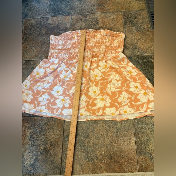 Torrid slub smocked floral tube top babydoll size 3X plus size - Picture 3 of 9